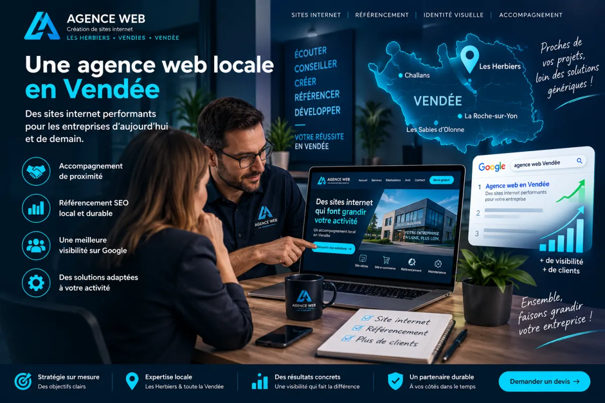 Agence web en Vendée pour la création d'un site internet professionnel