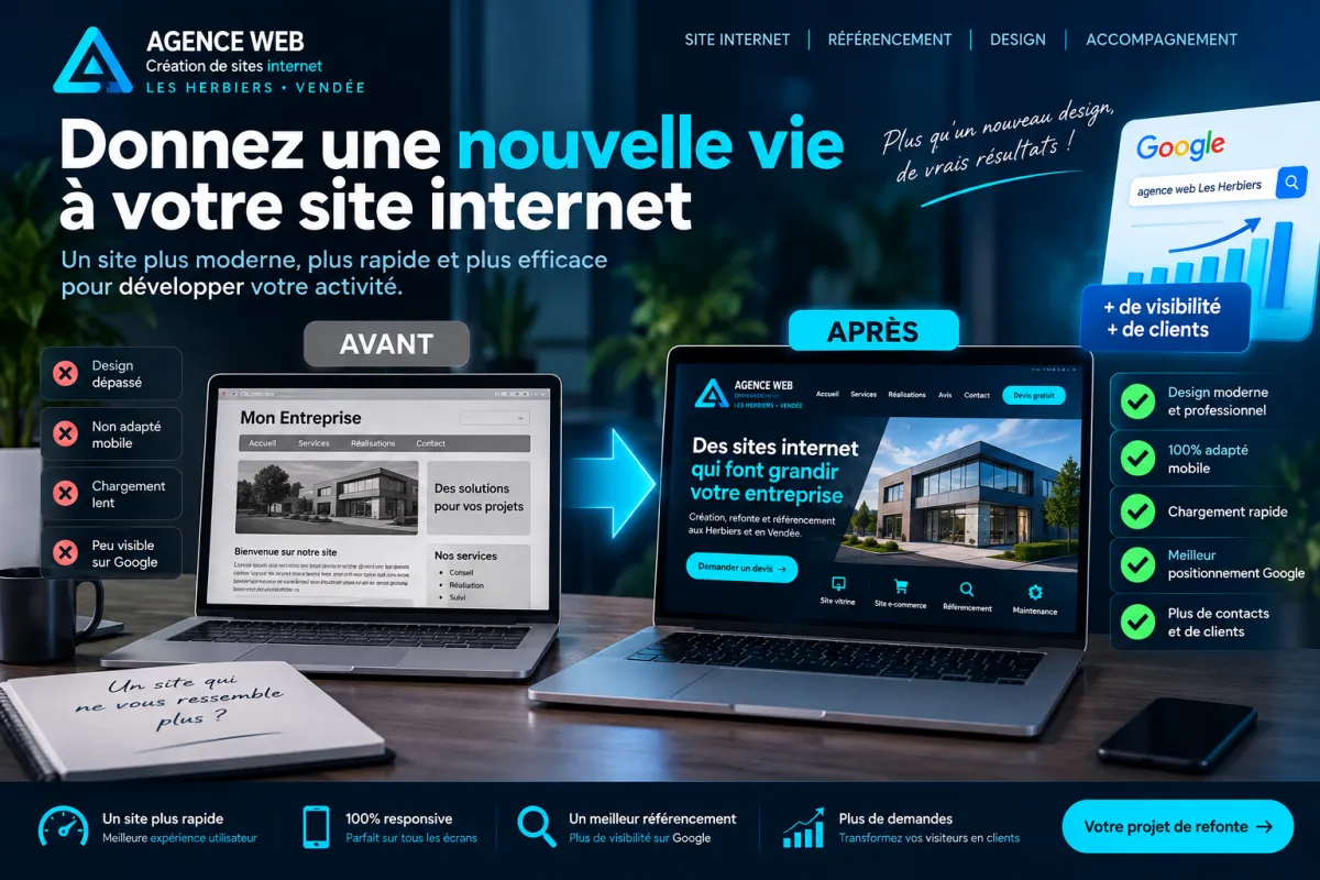 Refonte d'un site internet professionnel pour améliorer ses performances et son référencement